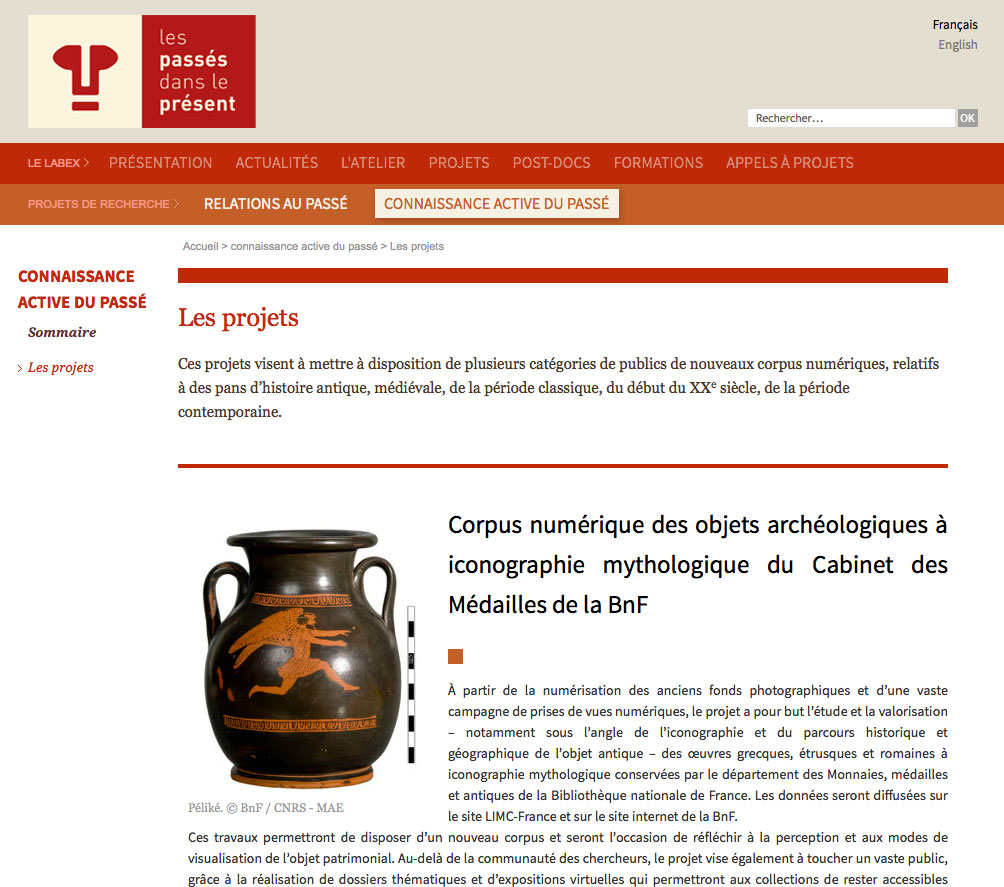 Les PassÃ©s dans le PrÃ©sent - Connaissance active du PassÃ©